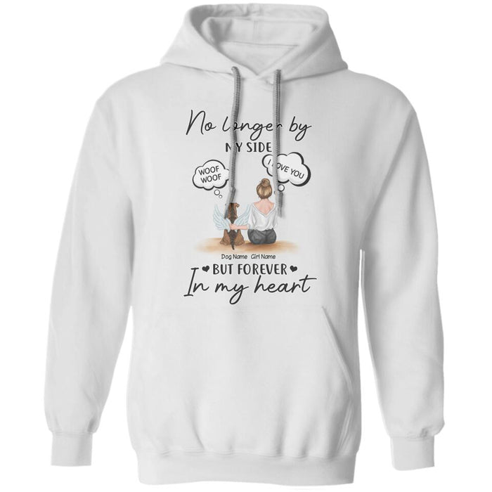 No Longer By My Side But Forever In My Heart Personalized Dog T-shirt TS-NB970