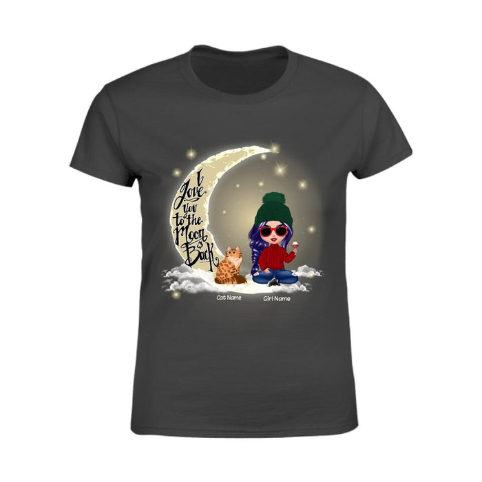 Love To The Moon And Back Doll Personalized Cat T-Shirt TS-PT1049