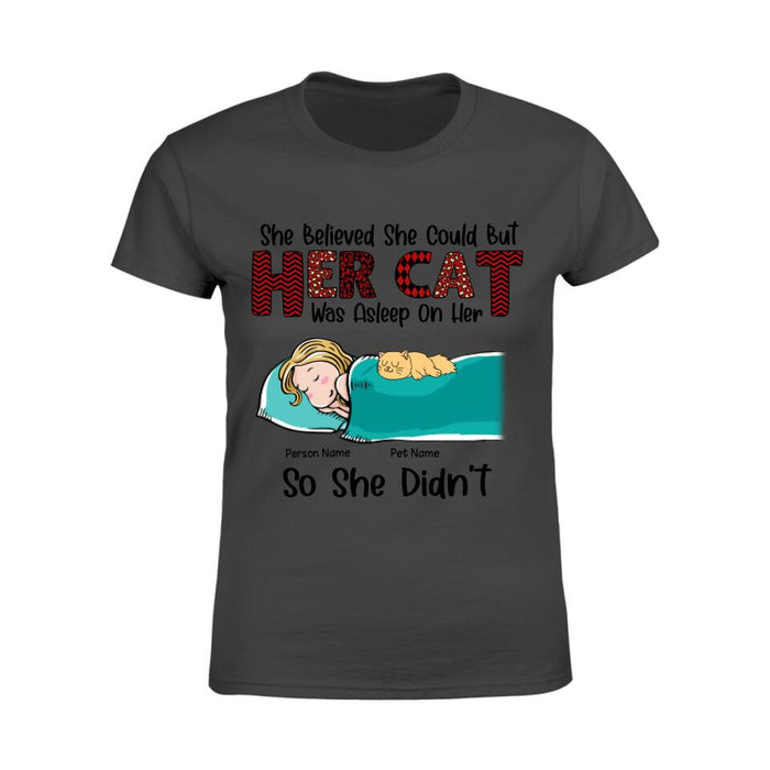 She Believed She Could Personalized Cat T-shirt TS-NN1247