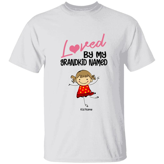 Loved By My Grandkids Named Personalized T-shirt TS-NB1326