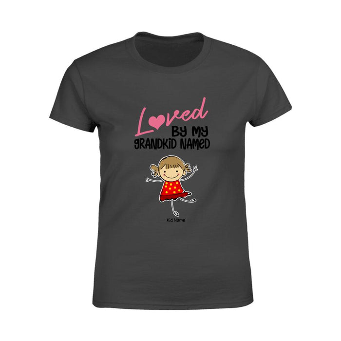 Loved By My Grandkids Named Personalized T-shirt TS-NB1326