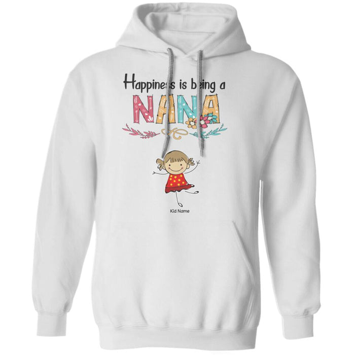 Happiness Is Being A Nana Personalized T-shirt TS-NB1371