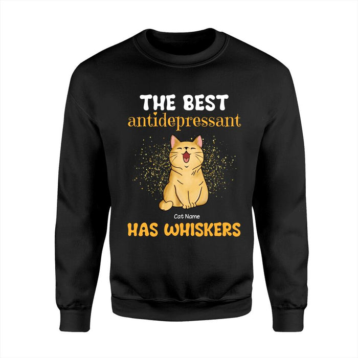 The Best Antidepressant Has Whiskers Personalized T-shirt TS-NB1591