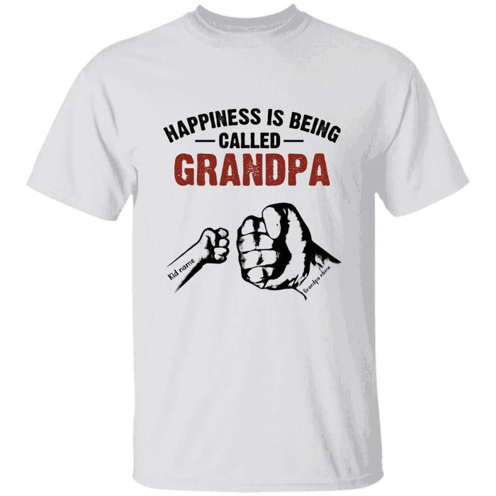 Happiness Is Being Called Grandpa Personalized T-shirt TS-NB1589