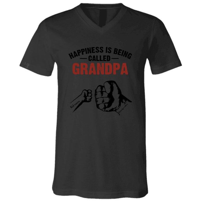 Happiness Is Being Called Grandpa Personalized T-shirt TS-NB1589