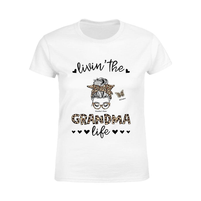 Livin' The Grandma Life Personalized T-shirt TS-NB1598