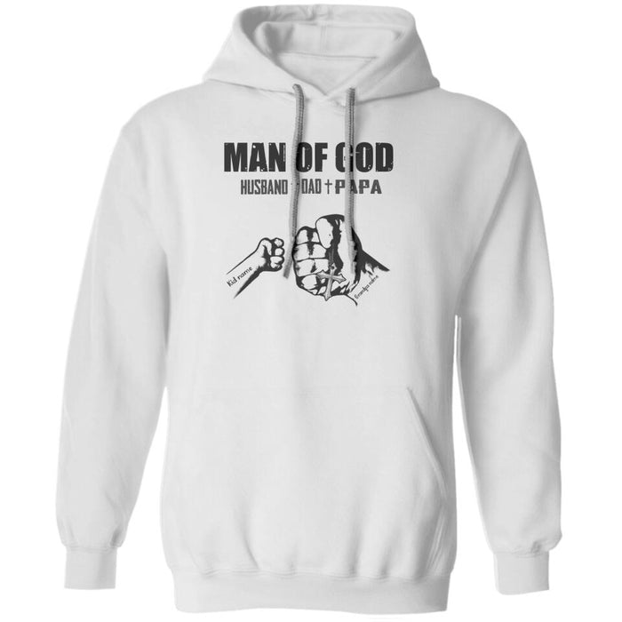 Man Of God Husband Dad Papa Personalized T-shirt TS-NB1599