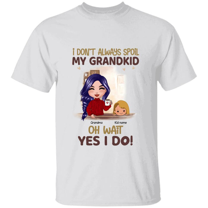 Funny Spoiling Grandkids Personalized T-Shirt TS-PT1588