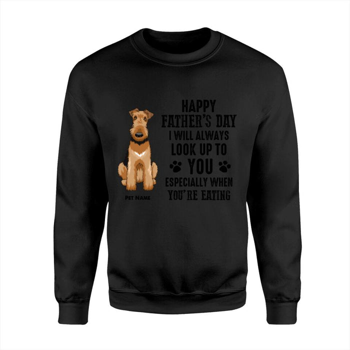 I'll Always Look Up To You Happy Father's Day Personalized T-shirt TS-NB1643