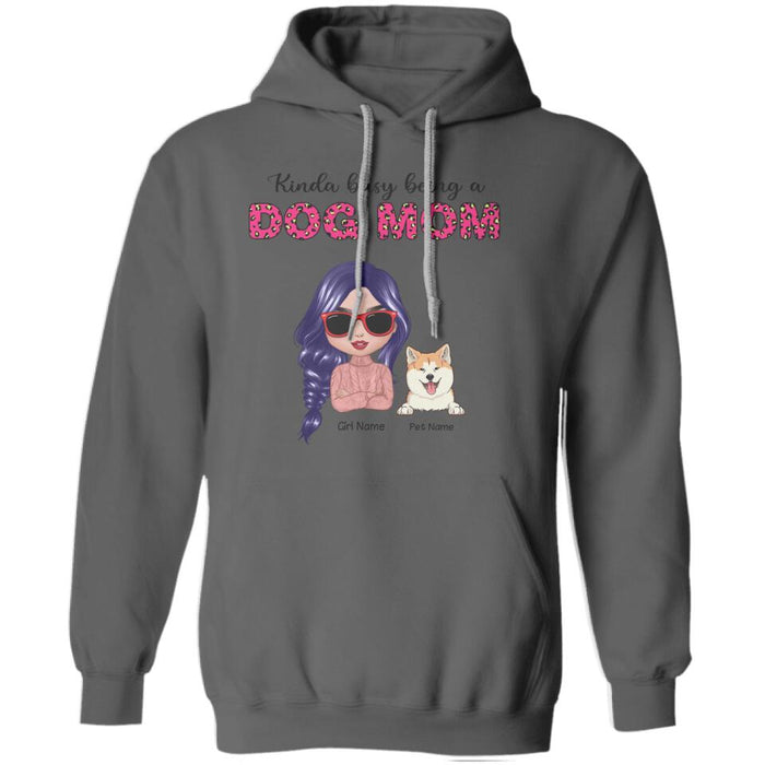 Kinda Busy Being A Dog Mom & A Snack Dealer Personalized T-shirt TS-NB1662