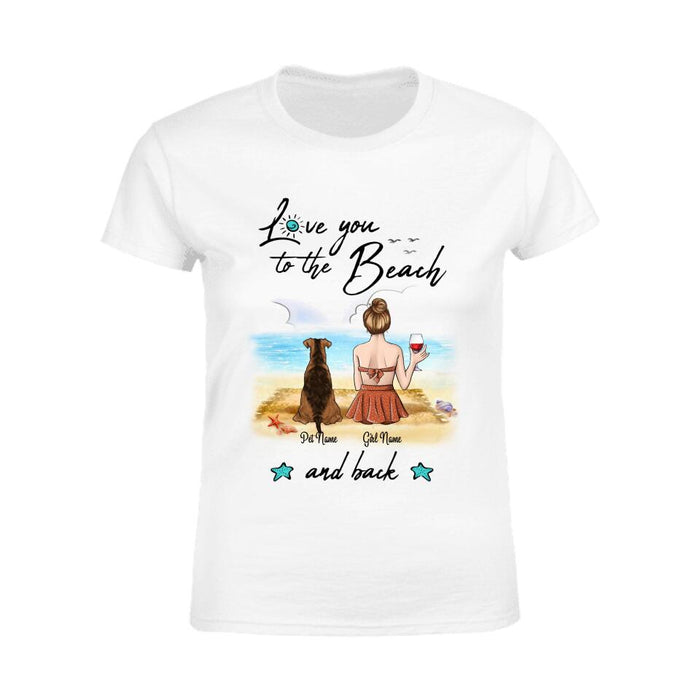 Love You To The Beach And Back Personalized T-shirt TS-NB1673