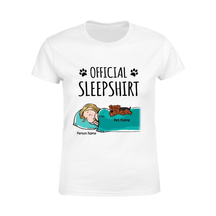Official Sleep Shirt - dog, cat personalized T-Shirt TS-GH148