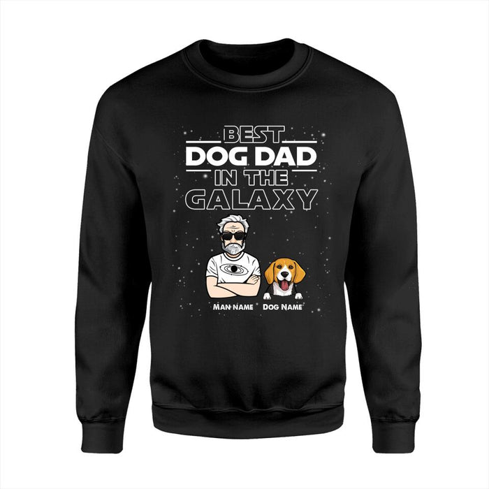 Best Dog Dad In The Galaxy Personalized T-shirt TS-NB1627