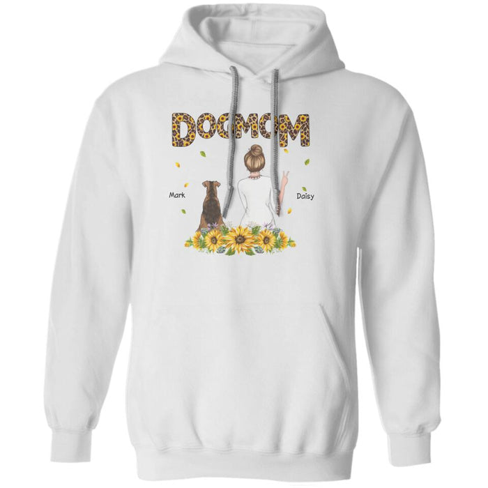Dog Mom Sunflower Personalized T-Shirt TS-PT1335