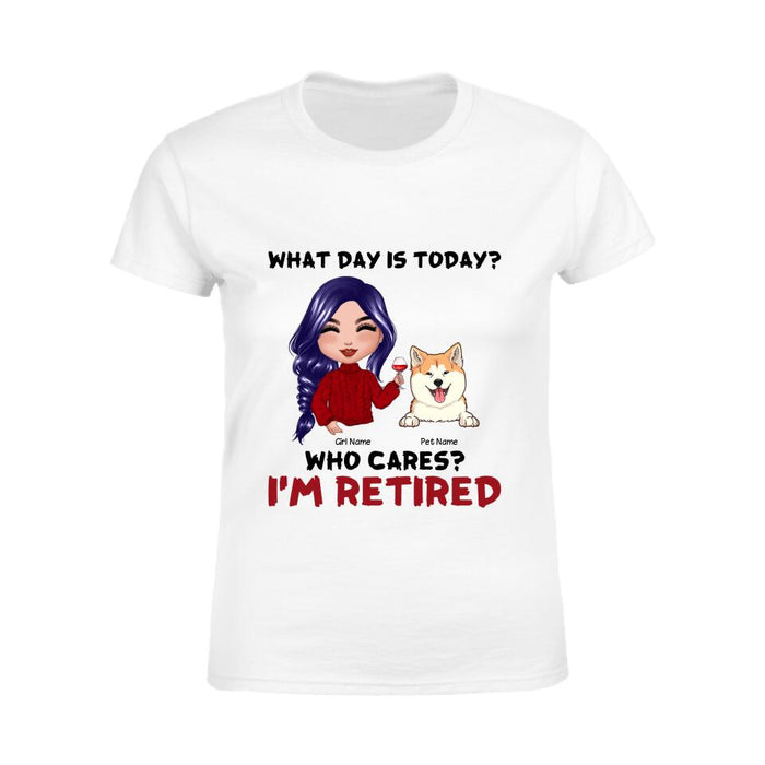 Funny Retired Dog Mom Personalized T-Shirt TS-PT1207