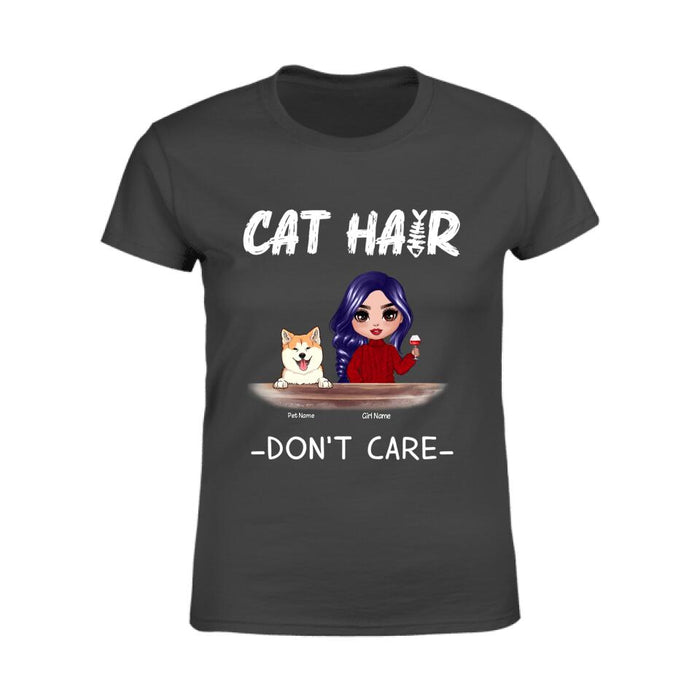 Dog Hair Don't Care Personalized T-shirt TS-NN1581