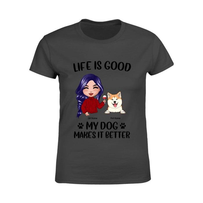 Life Is Good Personalized Dog T-Shirt TS-PT1339