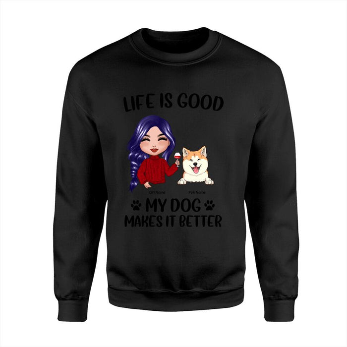 Life Is Good Personalized Dog T-Shirt TS-PT1339