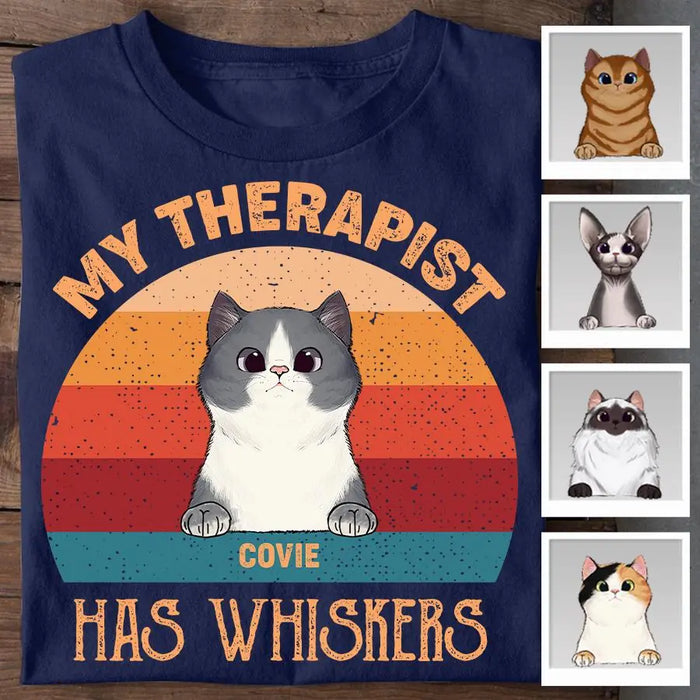 My Therapist Has Whiskers Personalized T-shirt TS-NB1824