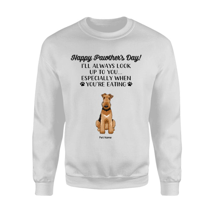 Happy Pawther's Day I'll Always Look Up To You Personalized T-shirt NB1635