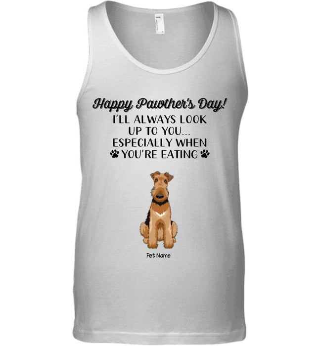 Happy Pawther's Day I'll Always Look Up To You Personalized T-shirt NB1635