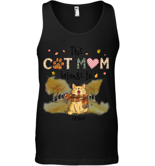 This Cat Mom Belongs To  Personalized T-shirt TS-TT1826