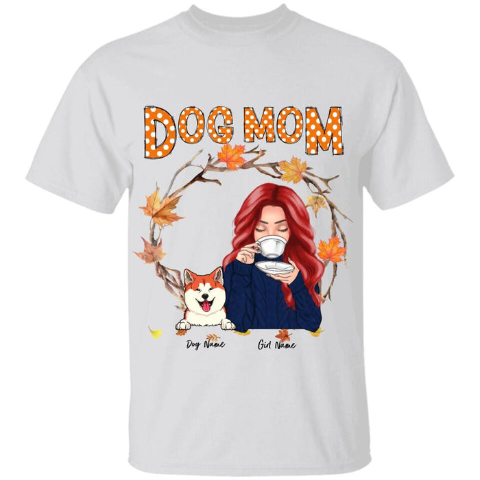 Autume Dog Mom Personalized T-shirt TS-NB1838