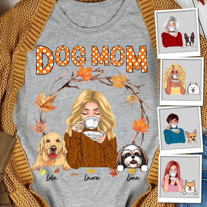 Autume Dog Mom Personalized T-shirt TS-NB1838