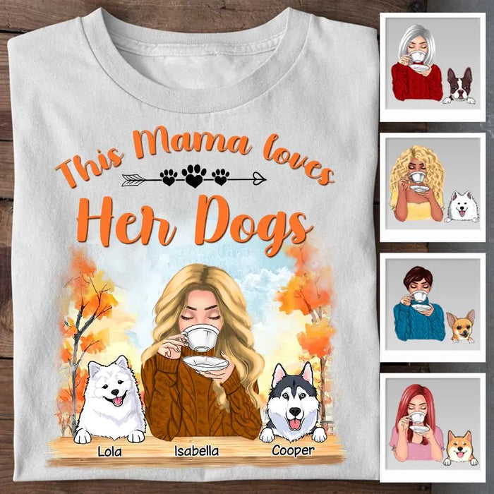 This Mama Loves Her Dogs Personalized T-shirt TS-NB1861