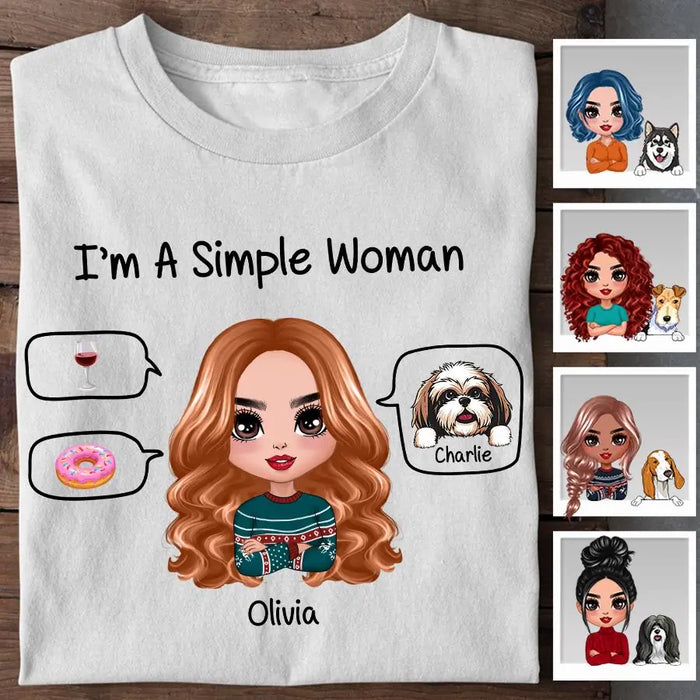 I'm A Simple Woman Personalized T-shirt TS-NB1889