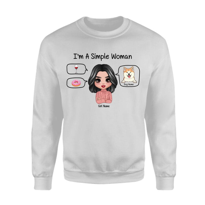 I'm A Simple Woman Personalized T-shirt TS-NB1889