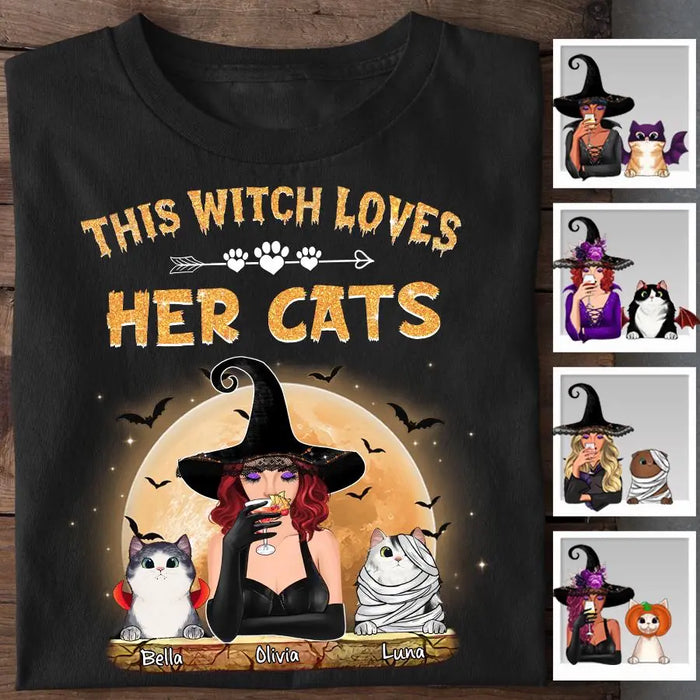 This Witch Loves Her Cats Personalized T-shirt TS-NB1891