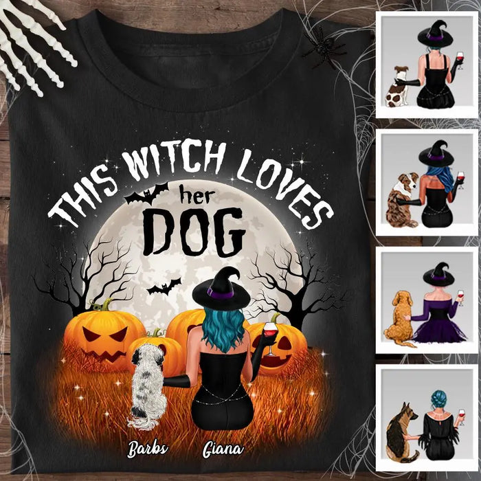 This Witch Loves Her Dog Personalized T-shirt TS-NB1913