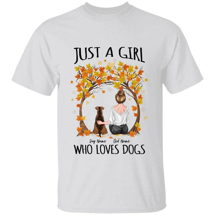 Just A Girl Who Loves Dogs Personalized T-shirt TS-NB1839