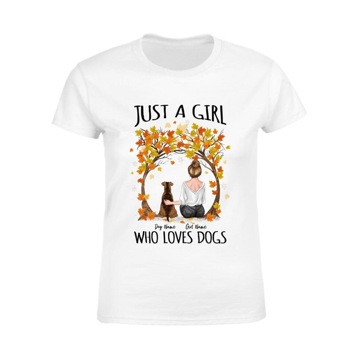 Just A Girl Who Loves Dogs Personalized T-shirt TS-NB1839