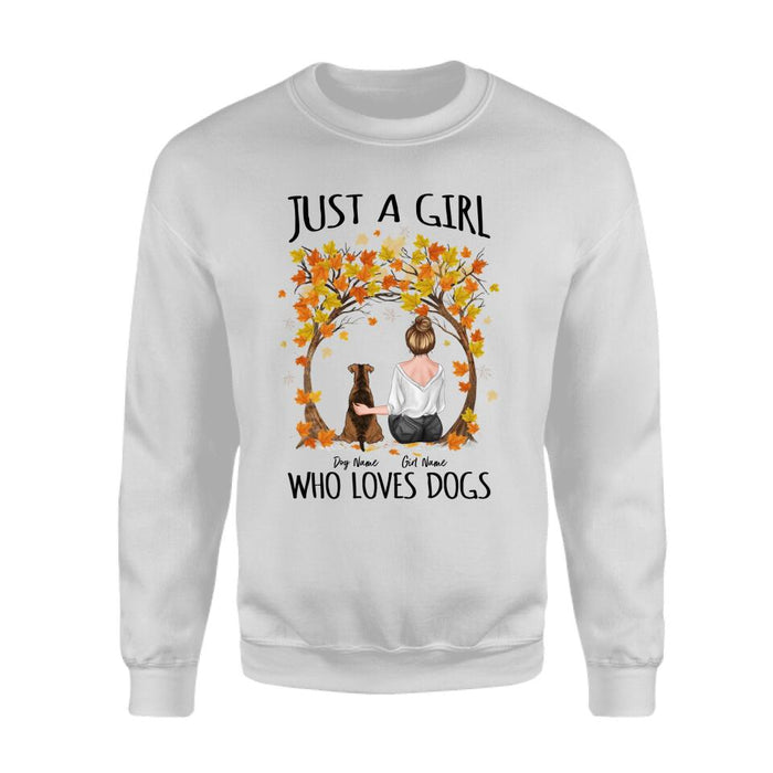 Just A Girl Who Loves Dogs Personalized T-shirt TS-NB1839