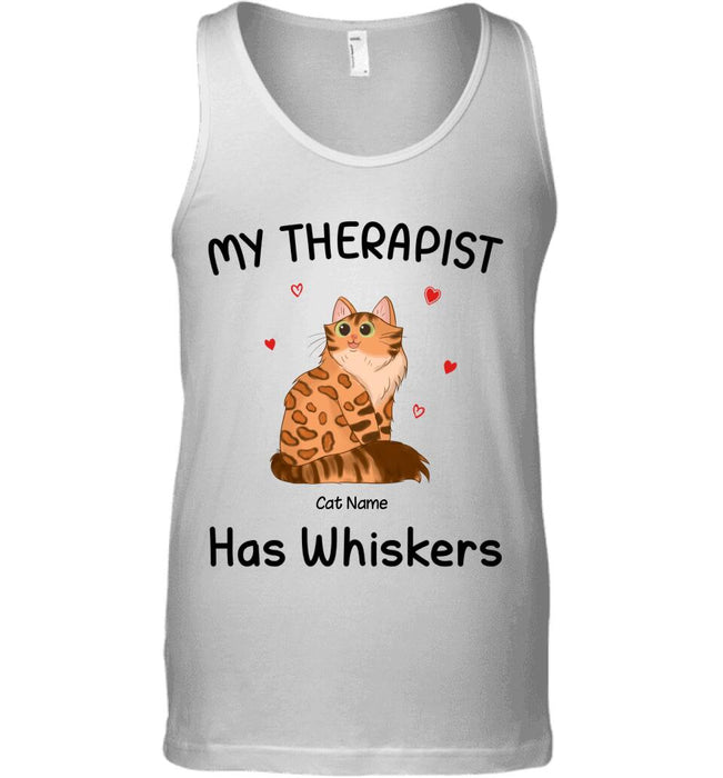 My Therapist Has Whiskers Personalized T-shirt TS-NB1672