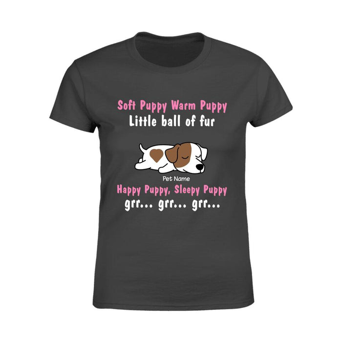 Soft Puppy Warm Puppy Personalized T-shirt TS-NN1518