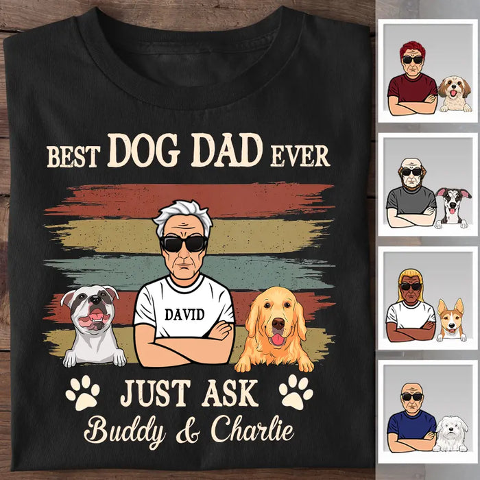 Best Dog Dad Ever Personalized T-shirt TS-NB2249