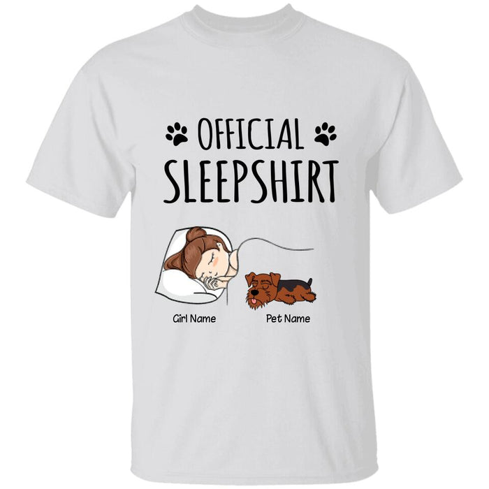 Official Sleep Shirt - dog, cat personalized T-Shirt TS-GH160