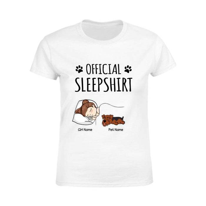 Official Sleep Shirt - dog, cat personalized T-Shirt TS-GH160