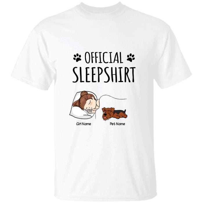 Official Sleep Shirt - dog, cat personalized T-Shirt TS-GH160