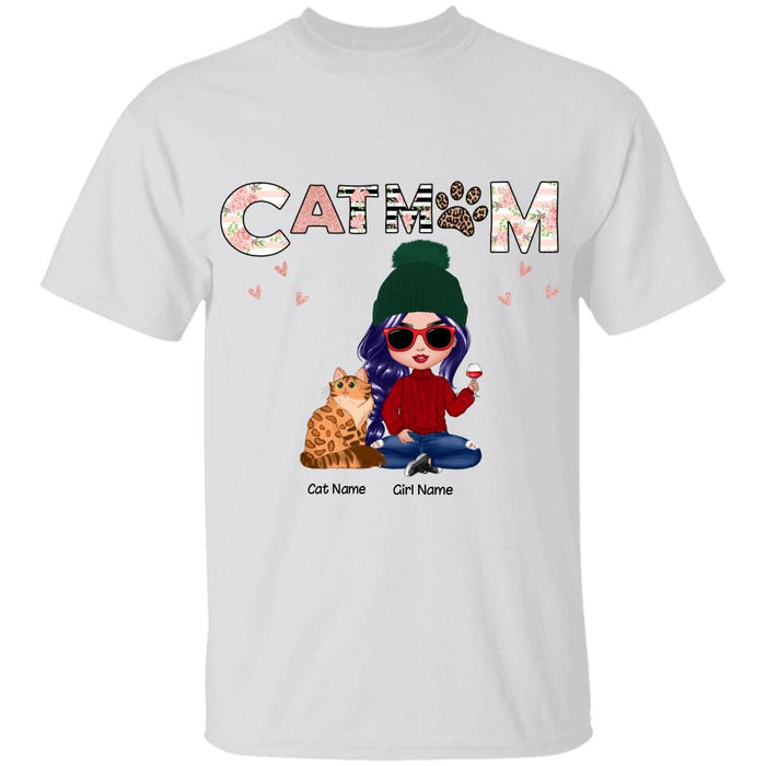 Cat Mom Personalized T-shirt TS-NB902