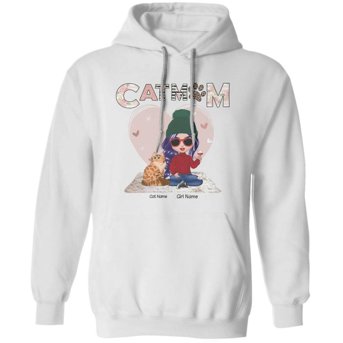 Cat Mom Personalized T-shirt TS-NB997