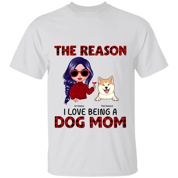 The Reasons I Love Being A Dog Mom Personalized T-shirt TS-NN1117