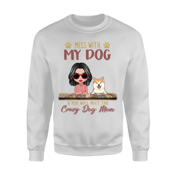 If You Hurt My Dogs & You Will Meet The Crazy Dog Lady Personalized T-shirt TS-NB1835