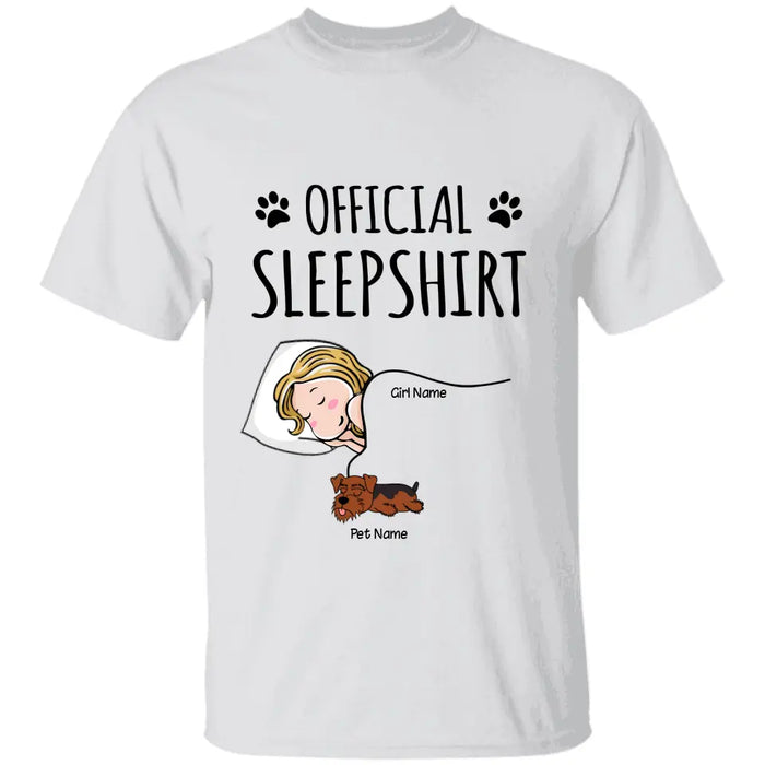 Funny Dog Mom's Sleepshirt Personalized T-Shirt TS-PT1373