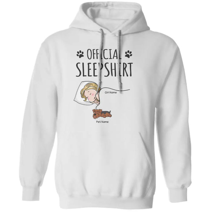 Funny Dog Mom's Sleepshirt Personalized T-Shirt TS-PT1373