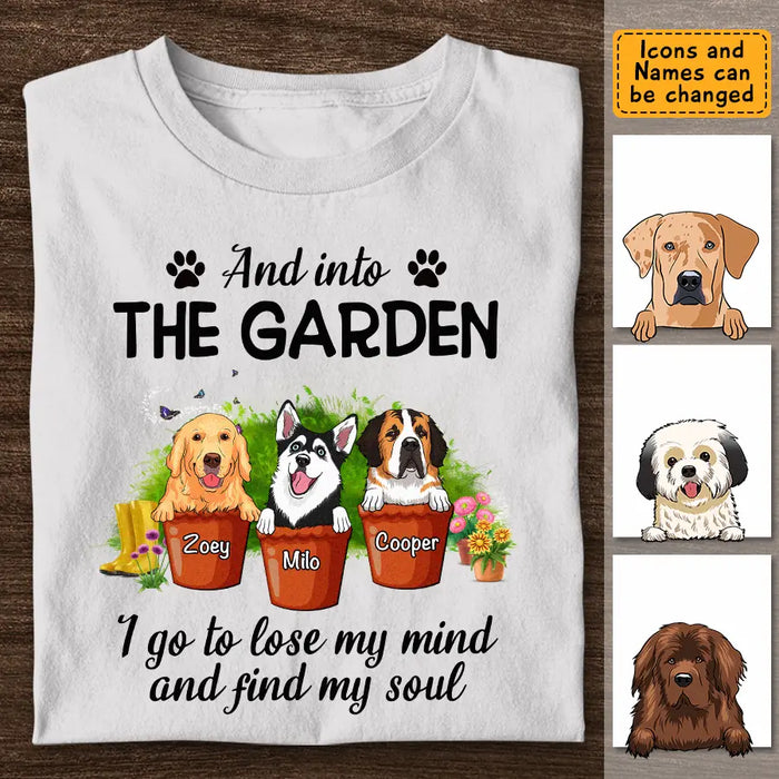 Into the Garden - Personalized T-Shirt - Dog Lovers TS-TT3453