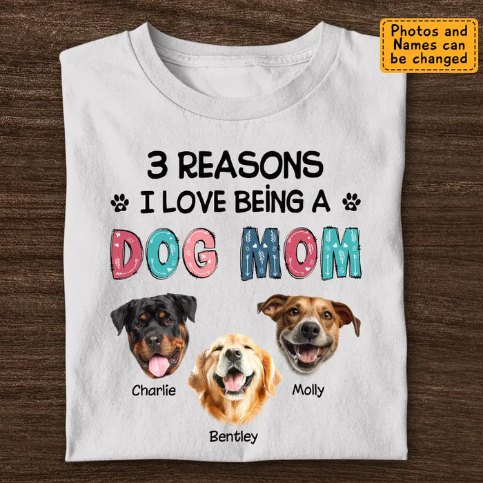 Reason I Love Being a Dog Mom - Personalized T-Shirt - Dog Lovers TS-TT3450